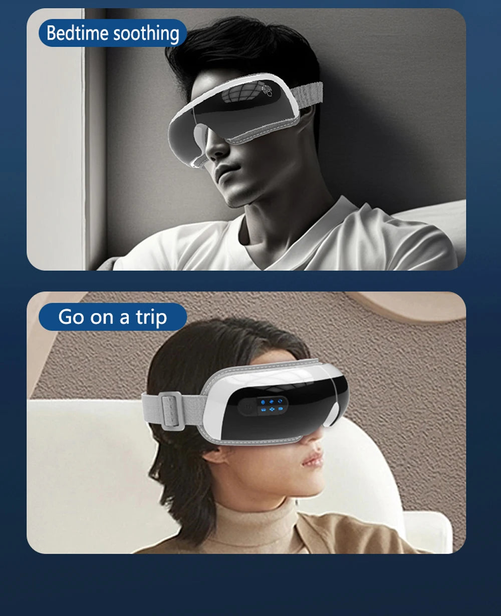 SMVP Electric Eye Massager with Air Bag Compression and Hot Compress for Relaxation