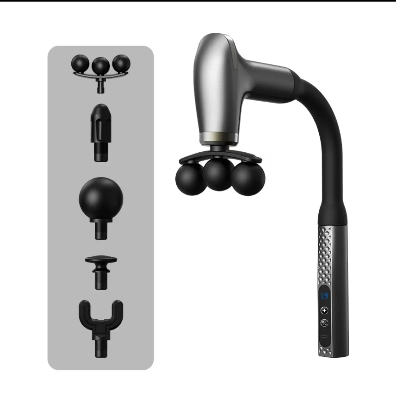 Selfika™ Electric Portable Fascial Massage Gun – Handheld Percussion Massager for Upper & Lower Back Muscle Relaxation