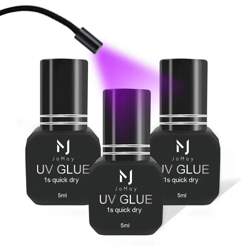 Selfika™ Professional UV Lash Glue – 0.1s Rapid Curing & 5-Week Retention Adhesive for Eyelash Extensions (5ml)