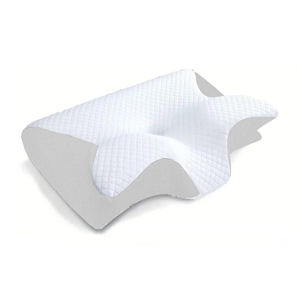 Selfika Butterfly Memory Foam Sleep Pillow for Cervical Support and Comfort