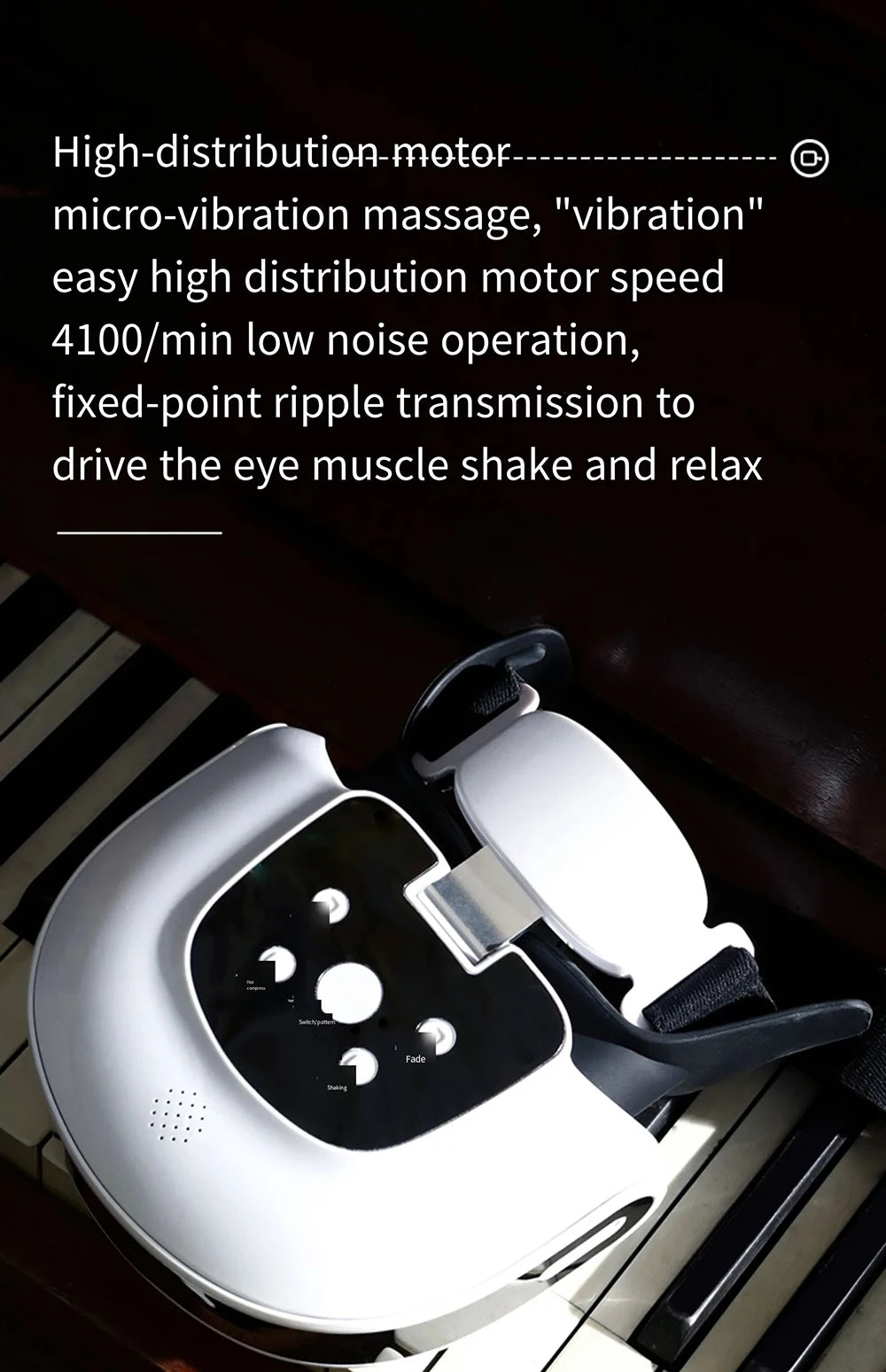 vilnason 48D TENS Electric Eye Massager – Heating, Vibration, Dark Circle Appearance & Fatigue Relief Aid