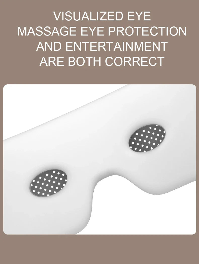 VIMYSHOW Portable Visible Eye Massager – Airbag Kneading, Hot Compress, Bluetooth Music Relaxation Sleep Mask