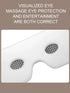 VIMYSHOW Portable Visible Eye Massager – Airbag Kneading, Hot Compress, Bluetooth Music Relaxation Sleep Mask