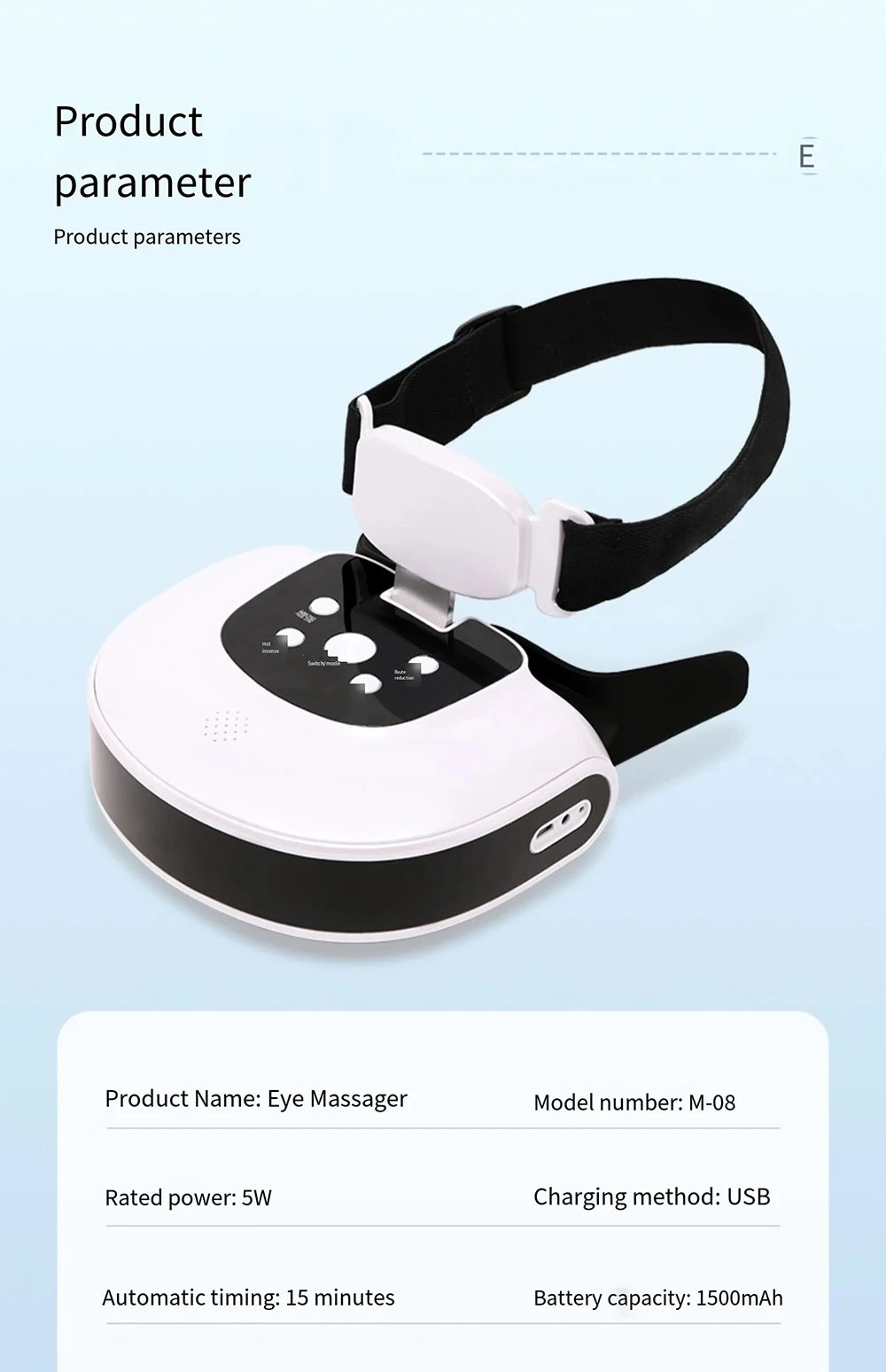 vilnason 48D TENS Electric Eye Massager – Heating, Vibration, Dark Circle Appearance & Fatigue Relief Aid