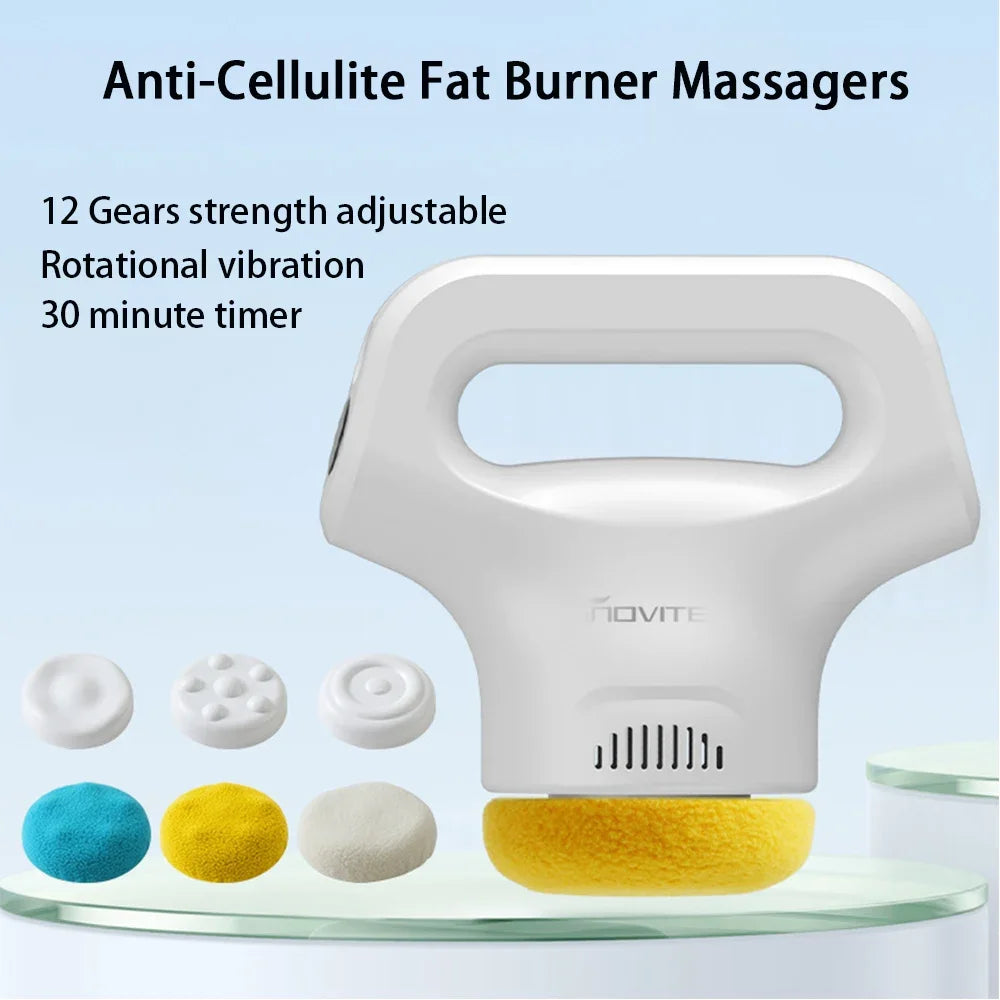 BIOSSANCE Rotational Vibration Body Massager – 12 Speed, Handheld, Supports Skin Toning & Appearance