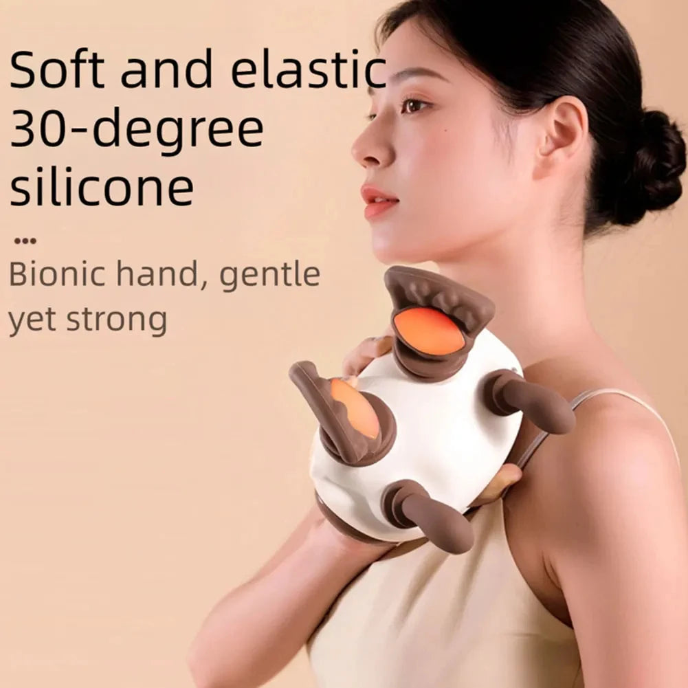 Shiatsu Neck and Shoulder Massager Shawl with Kneading Technology for Trapezius Relief
