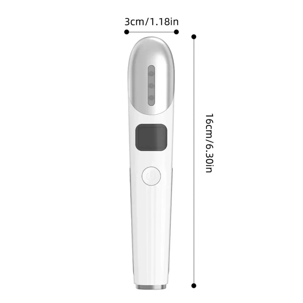 miitina EMS Microcurrent Facial Wand – Red Light, Heat, Vibration, Anti-Wrinkle Appearance, USB Rechargeable