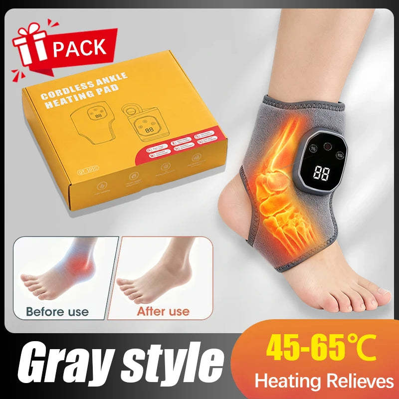 Selfika™ Portable Heated Ankle Massager Foot Brace Wrap