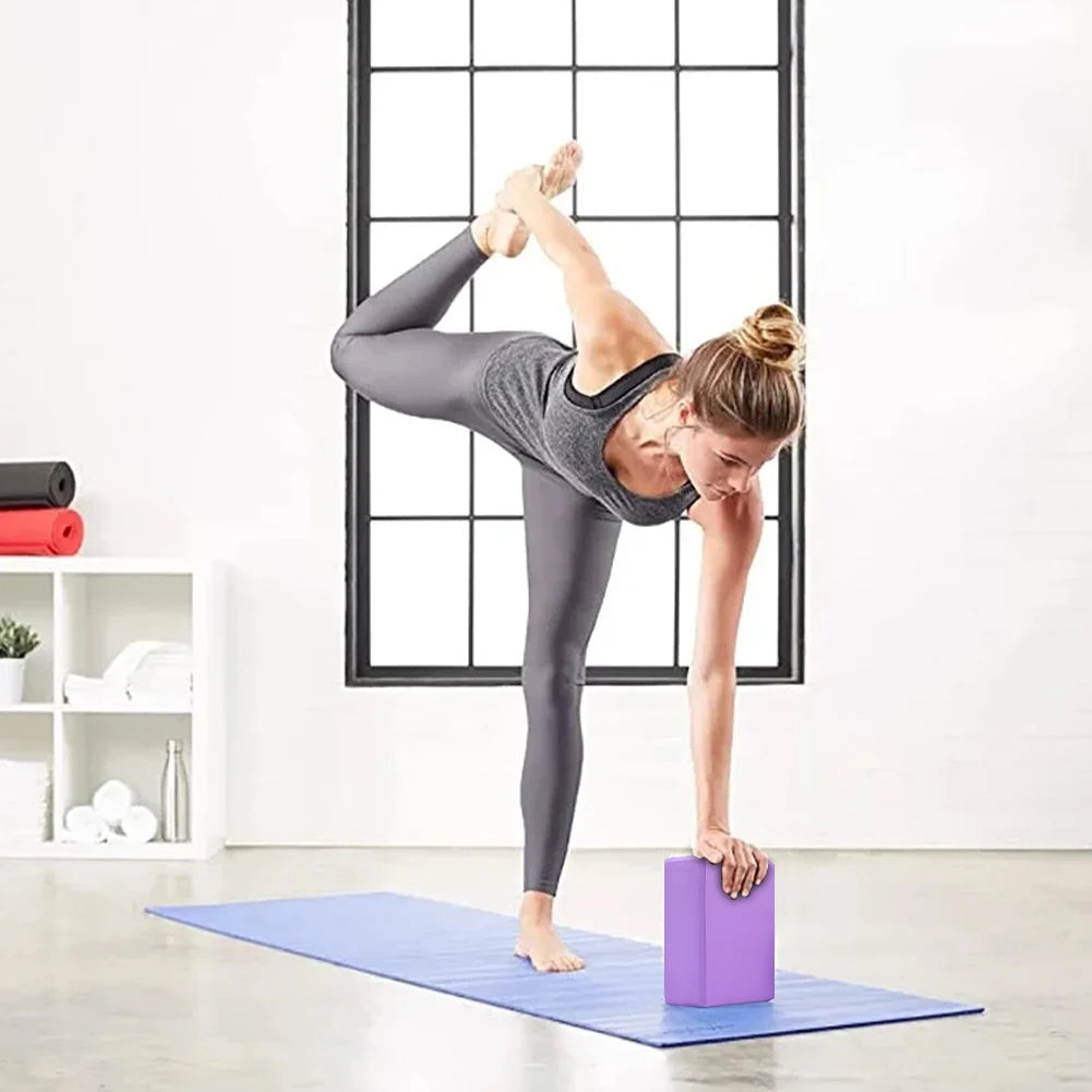 Selfika™ High-Density EVA Yoga Block – Moisture-Proof Supportive Balance Brick for Yoga, Pilates & Body Shaping
