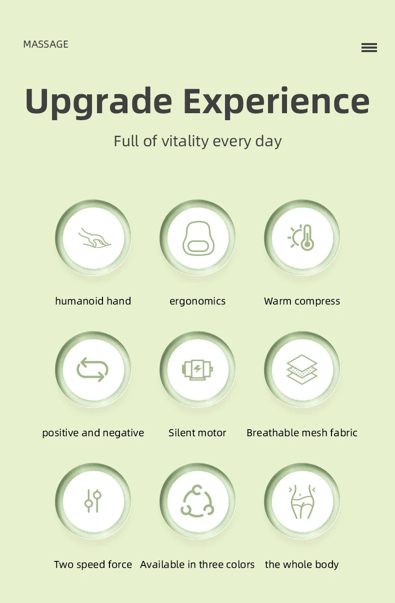 Selfika Cordless Lower Back Massager with Deep-Tissue Heat Therapy & Rechargeable Battery