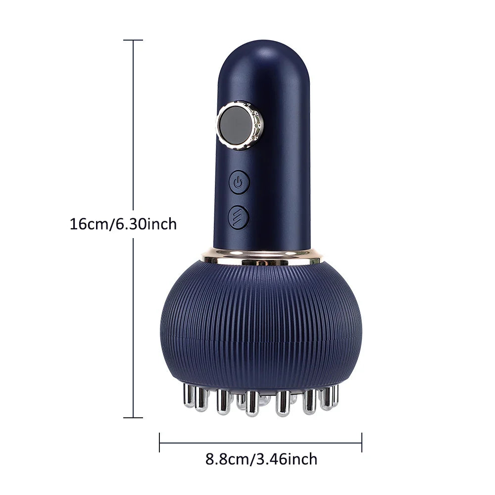 Hailicare Electric Body Massage Brush – Rechargeable, Red Light, Microcurrent, Gua Sha & Heat Therapy