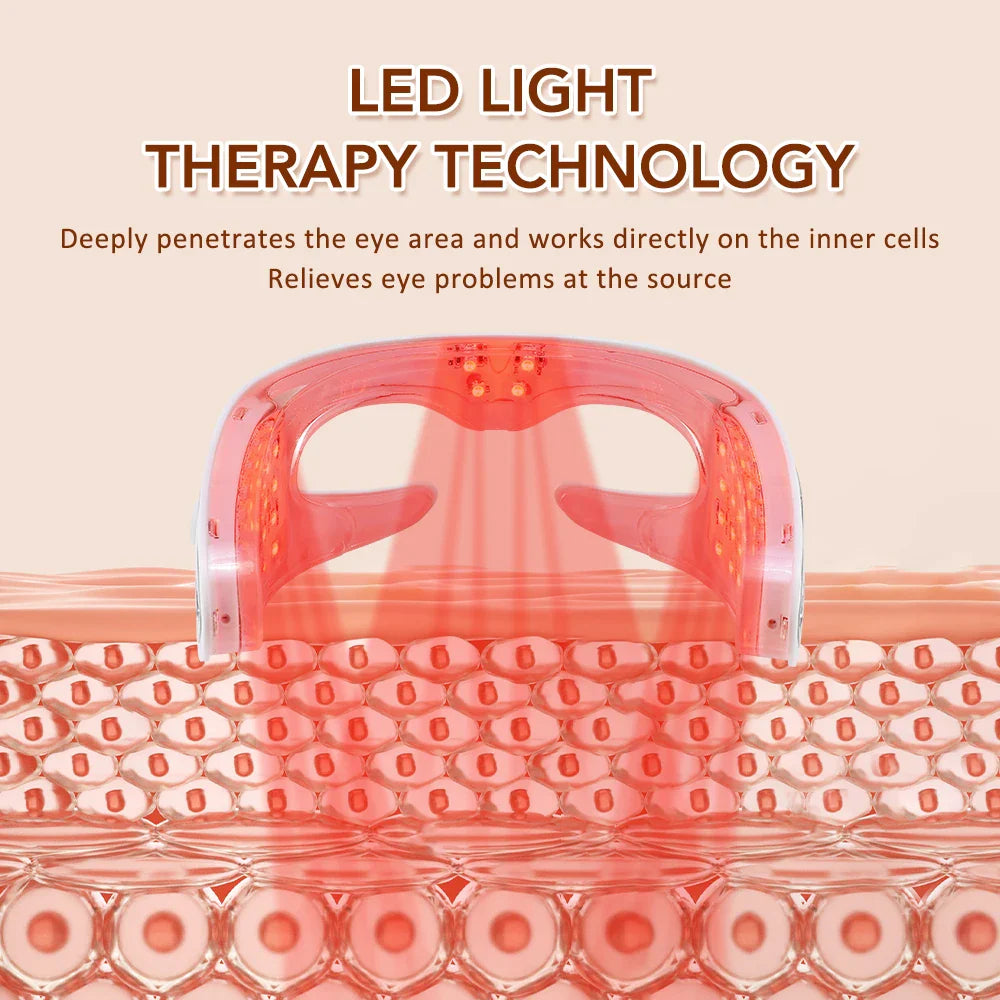 DearBeauty 3D Vibration Eye Massager with LED Light Therapy and 3 Relaxation Modes