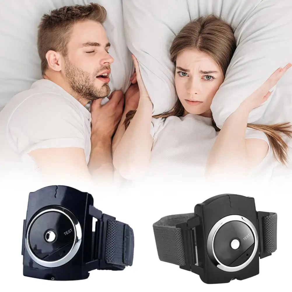Electronic Pulse Anti-Snoring Wristband Watch – Sleep Aid for Reduced Snoring Perception