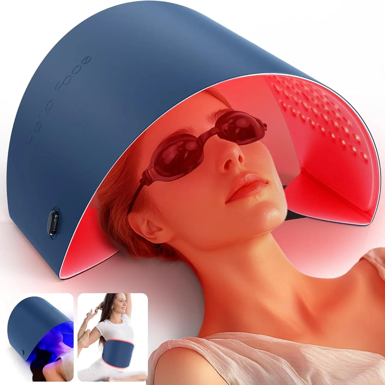 hello face Portable LED Light Therapy Mask – Red, IR, Blue, Acne Appearance, Skin Rejuvenation Home Use