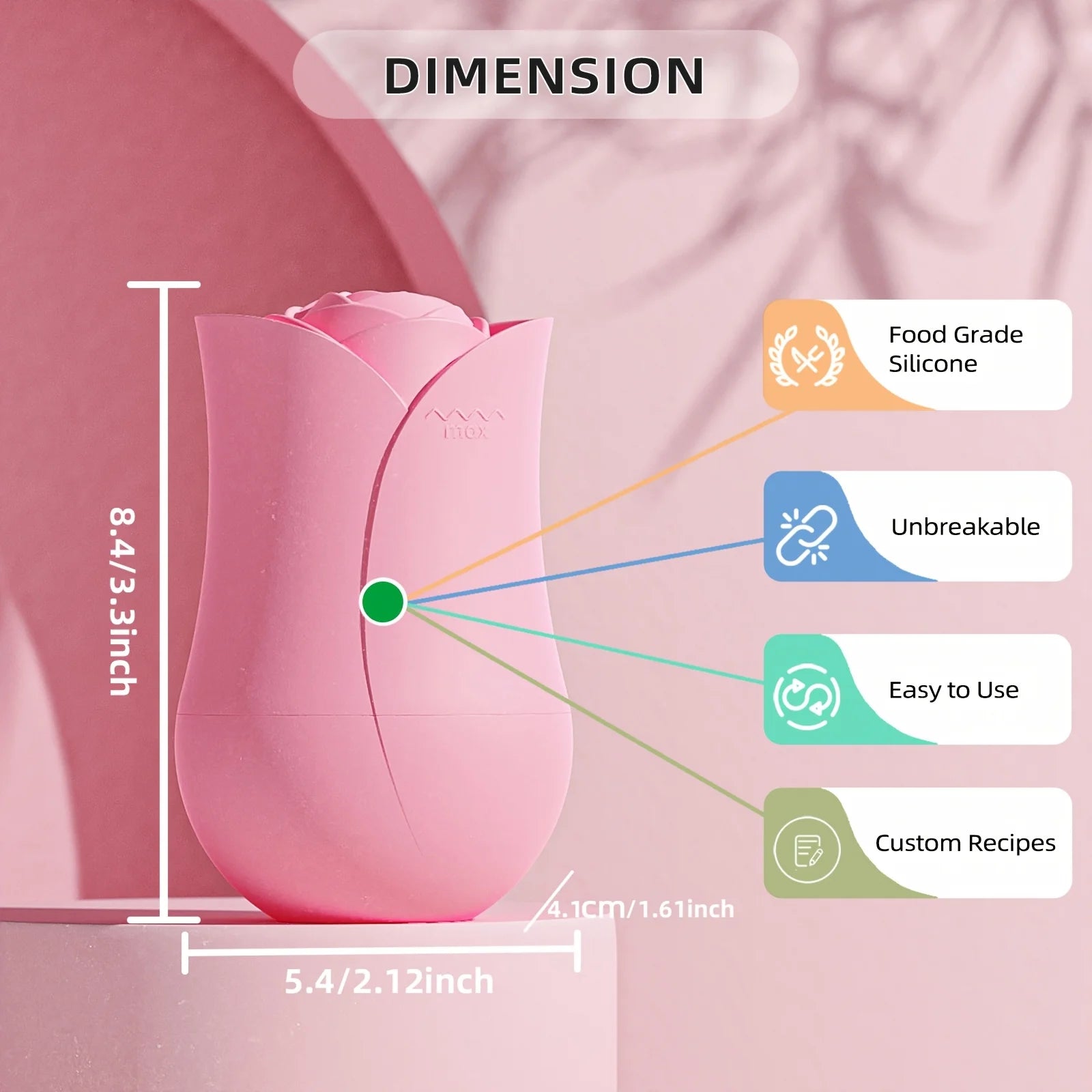 SWZ Silicone Ice Roller Mold for Face & Eyes – Cooling, Firming Appearance, Leak-Proof Facial Tool