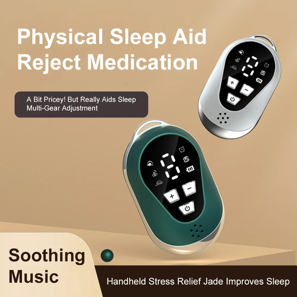 Handheld Microcurrent Pulse Sleep Therapy Instrument – Relaxation Aid for Stress Relief Sensation