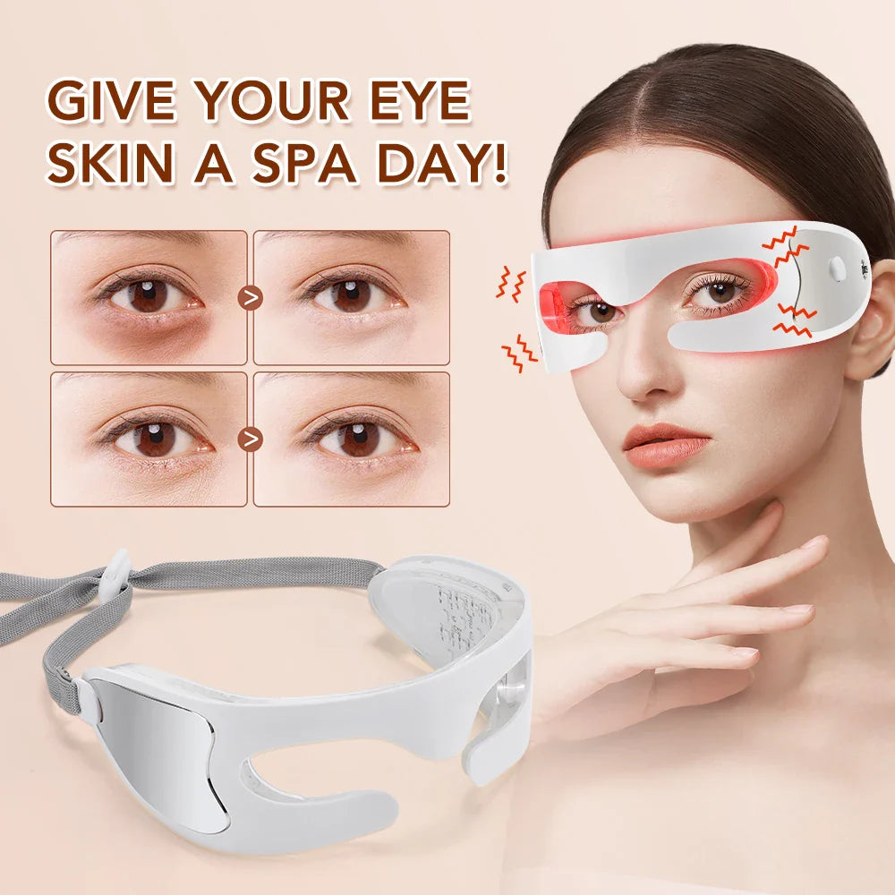 DearBeauty 3D Vibration Eye Massager with LED Light Therapy and 3 Relaxation Modes