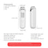 iebilif Hair Follicle Scalp Detector – 50X-200X Digital Analyzer, USB Powered for Home Use