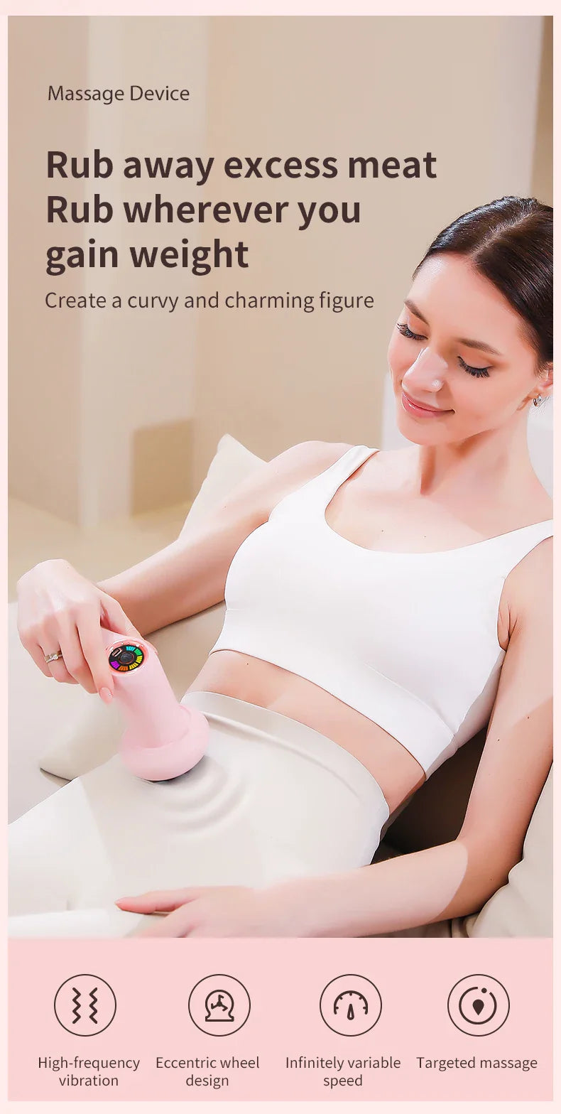 Windaily Cordless Rechargeable Body Massager & Sculpting Tool – 5 Heads, Toning