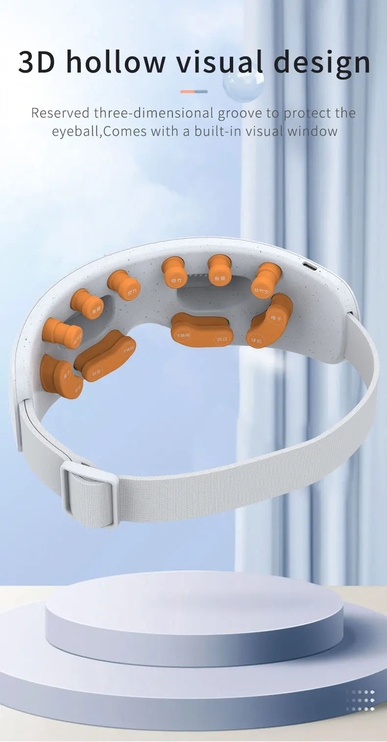 Electric Eye Acupoint Massager – Hot Compress, Bluetooth Music, Visual Design Relaxation Aid