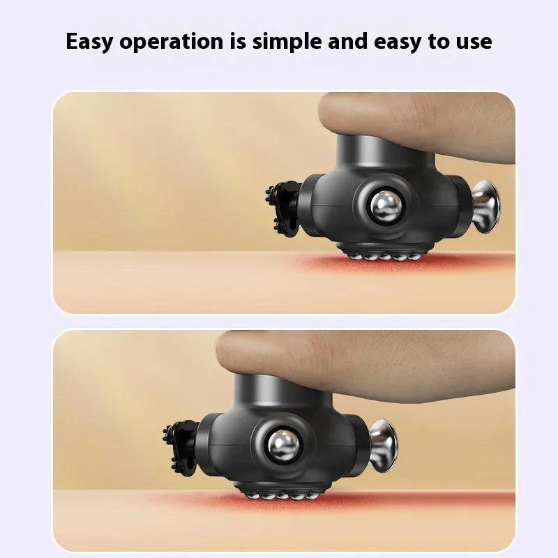 Selfika™ 3-Head Multifunctional Fascia Gun – Magnetic Bead Abdominal & Full Body Massager with 5-Speed Frequency Conversion