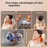 Wireless Electric Massage Pillow with Shiatsu Kneading and Heat for Neck and Waist
