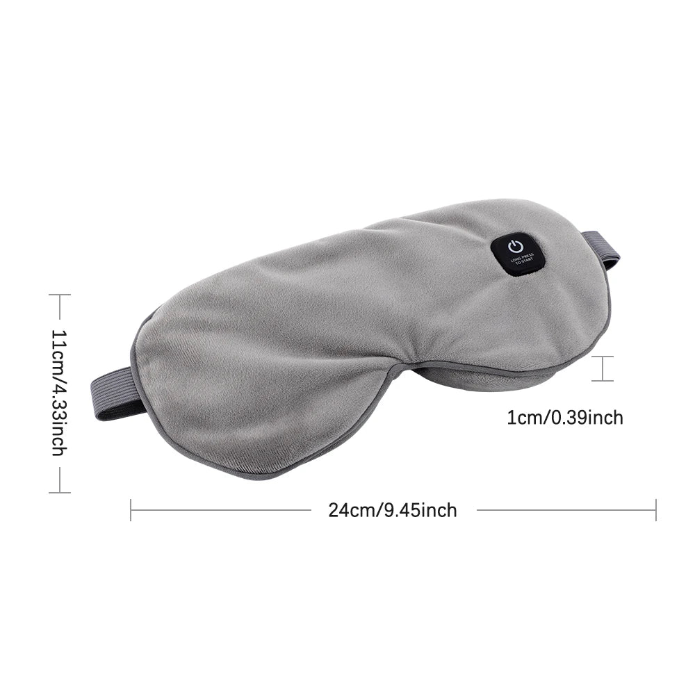 PASTSKY Cordless Heated Eye Mask – 3 Levels Warm Compress, Smart Timing, Electric Relaxation Sleep Aid