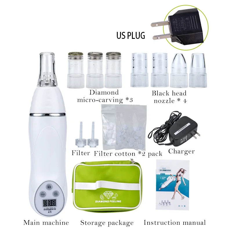 Selfika™ Diamond Microdermabrasion Machine Facial Pore Cleaner