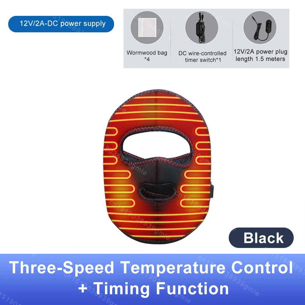 Electric Thermal Facial Recovery Mask with Hot Compress and Moxibustion Therapy