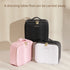 Selfika™ Portable Makeup Train Case – White Waterproof Travel Organizer with 3-Color LED Mirror and Adjustable Dividers