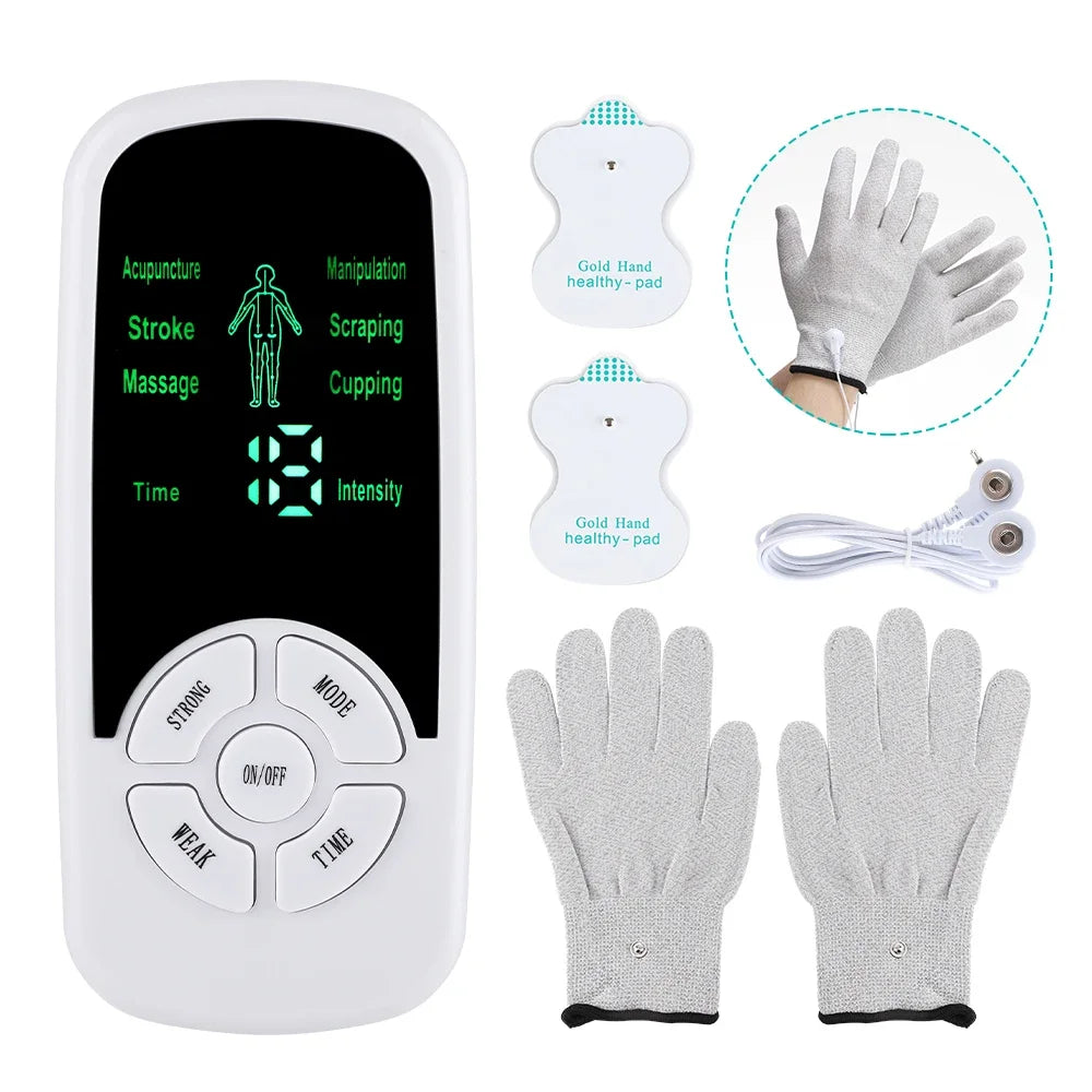 Hailicare TENS EMS Electric Muscle Stimulator – Digital Pulse Massager, 6 Modes, Back Neck Shoulder Relief