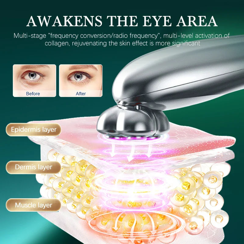 kemetvov Multi-Function Eye Massager – EMS, Red Light, 42C Heat for Anti-Aging and Fine Line Appearance