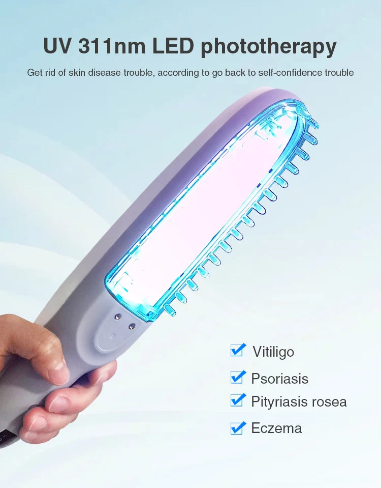 GLENN Handheld UV Narrow Band Light Source (311nm) – Cosmetic Skin Device, USB Powered