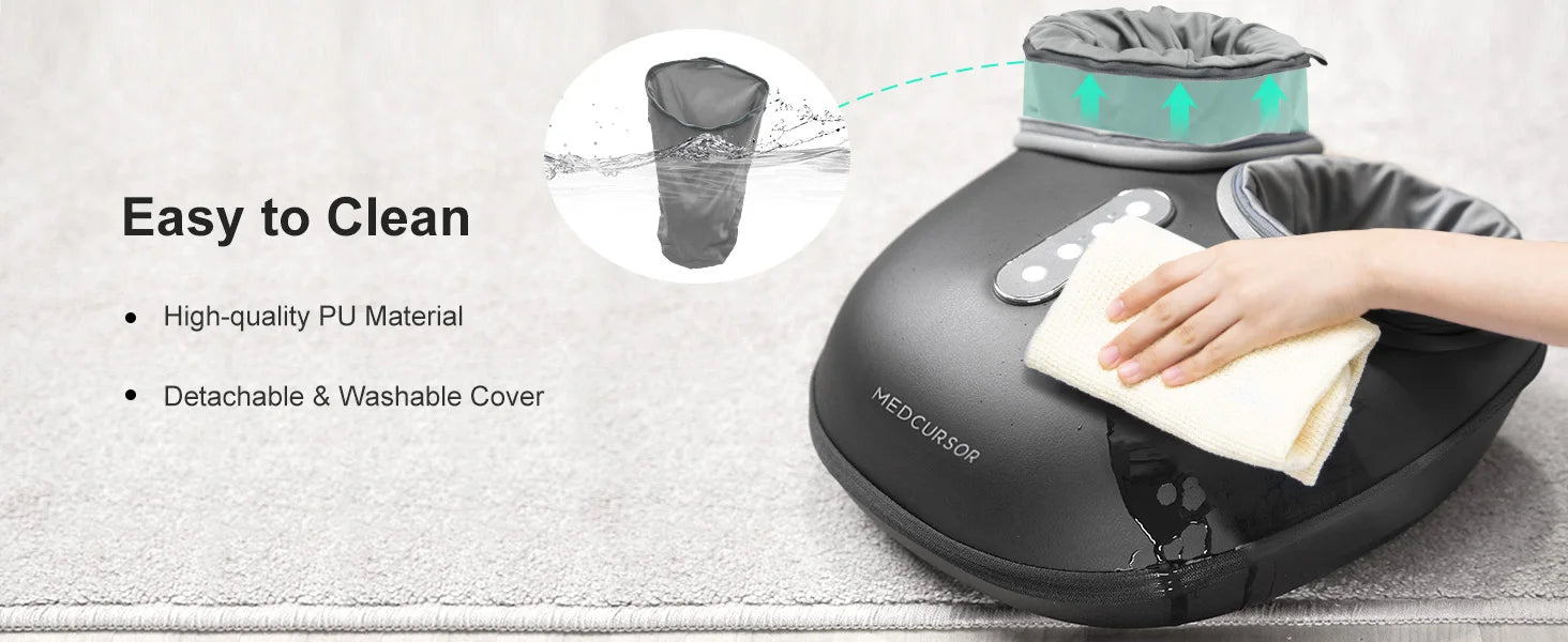 Selfika Fully Wrapped Electric Shiatsu Foot Massager with Heat & Deep-Kneading Rollers