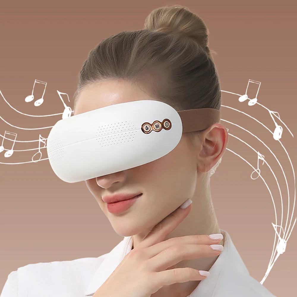 Electric Dual Use Eye Massager with 5 Modes for Hot and Cold Compress Therapy