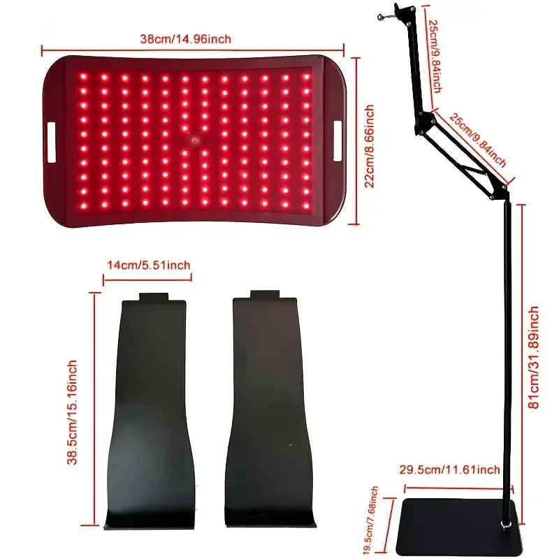 Generic 528-Chip Red Light & Infrared Therapy LED Panel (460-850nm) – Facial & Body Skin Appearance