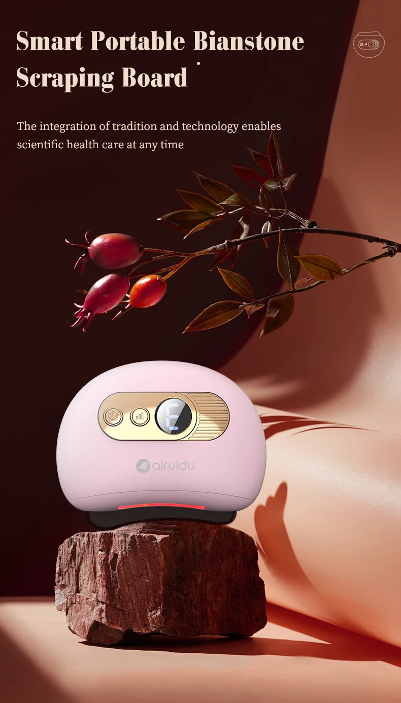 Generic Electric Gua Sha Massager (Airuidu) – Hot & Cold Mode, EMS Microcurrent, Face & Body