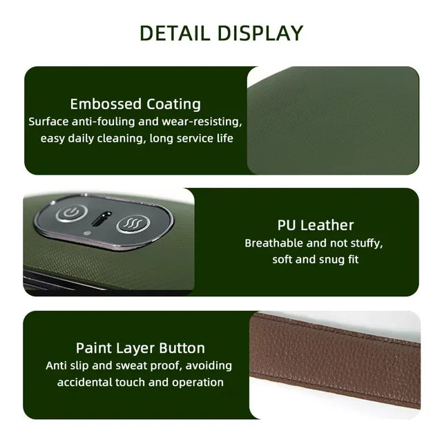 Selfika Wireless Finger-Simulated Neck and Shoulder Massager with Brushless Motor & Heat