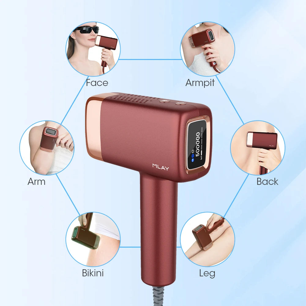 Selfika™ 3-in-1 Handheld IPL Laser Hair Removal Device T14