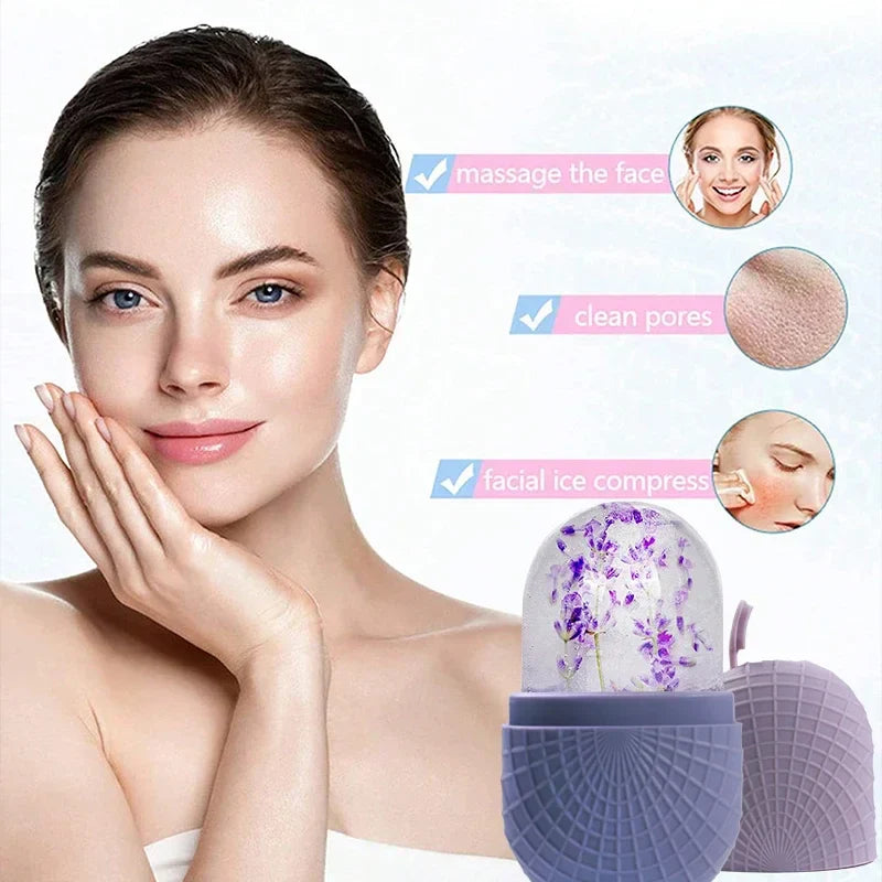 MOOYOU Upgraded Silicone Ice Roller for Face & Eyes – Facial Massager, Cooling & Refreshing Skin Care