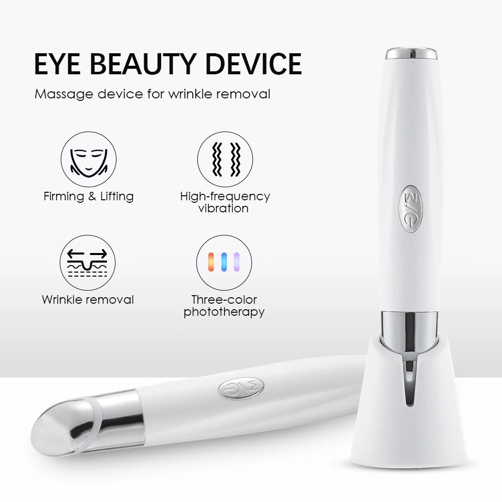 Selfika™ Electric Eye Massager – Triple-Light IPL Therapy & Constant Temperature Heating for Dark Circles & Puffiness Relief