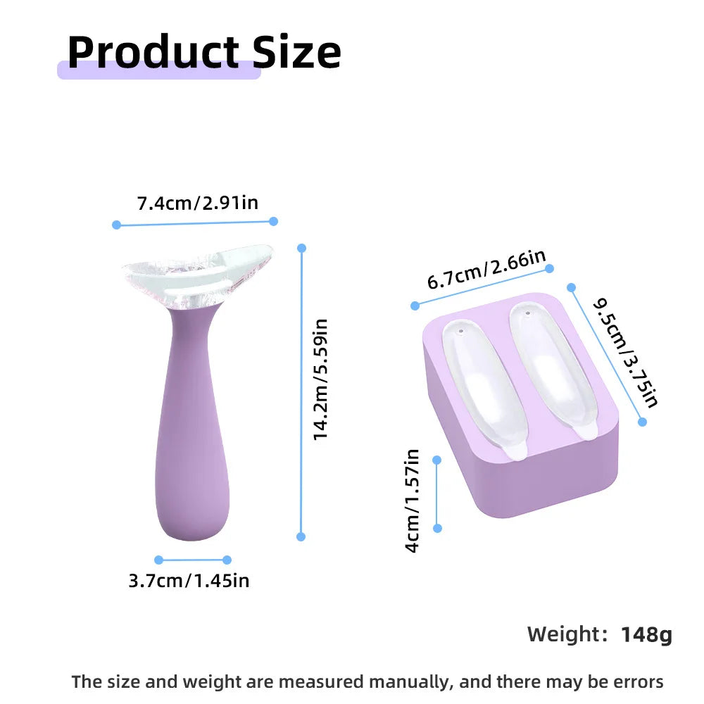 MOZHOU Facial Ice Massage Device/Roller – Reduces Swelling Appearance, Cooling Self-Care Tool