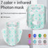 UBilli 8-Color + IR Silicone LED Face & Neck Mask – Light Therapy, Anti-Aging Appearance, Acne Control