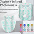 UBilli 8-Color + IR Silicone LED Face & Neck Mask – Light Therapy, Anti-Aging Appearance, Acne Control