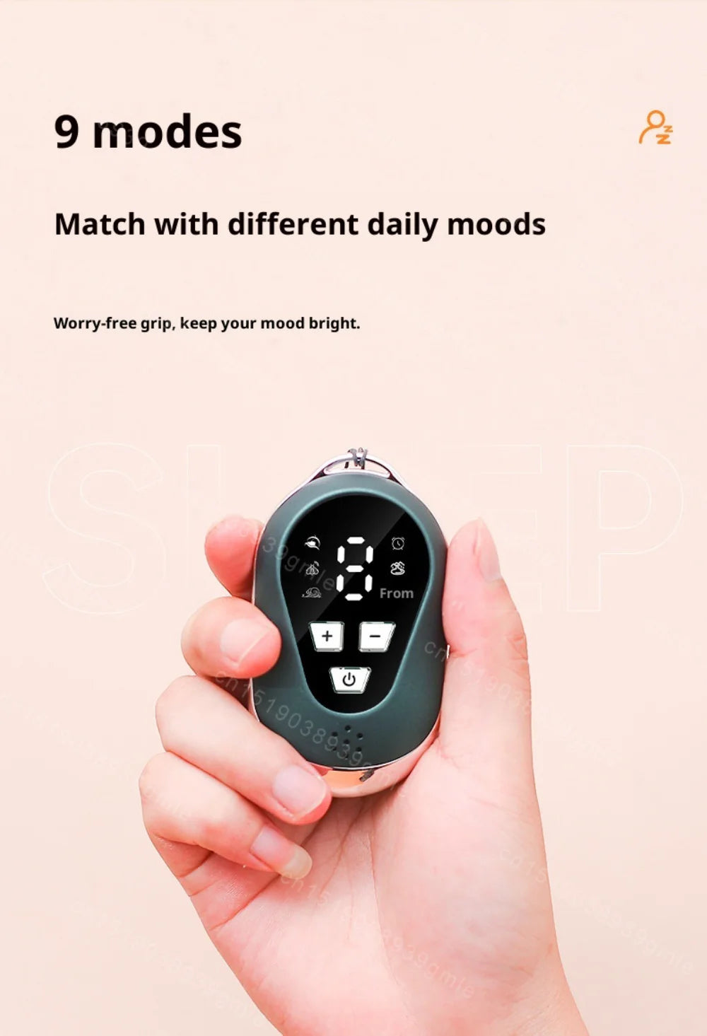 Handheld Microcurrent Pulse Sleep Therapy Instrument – Relaxation Aid for Stress Relief Sensation