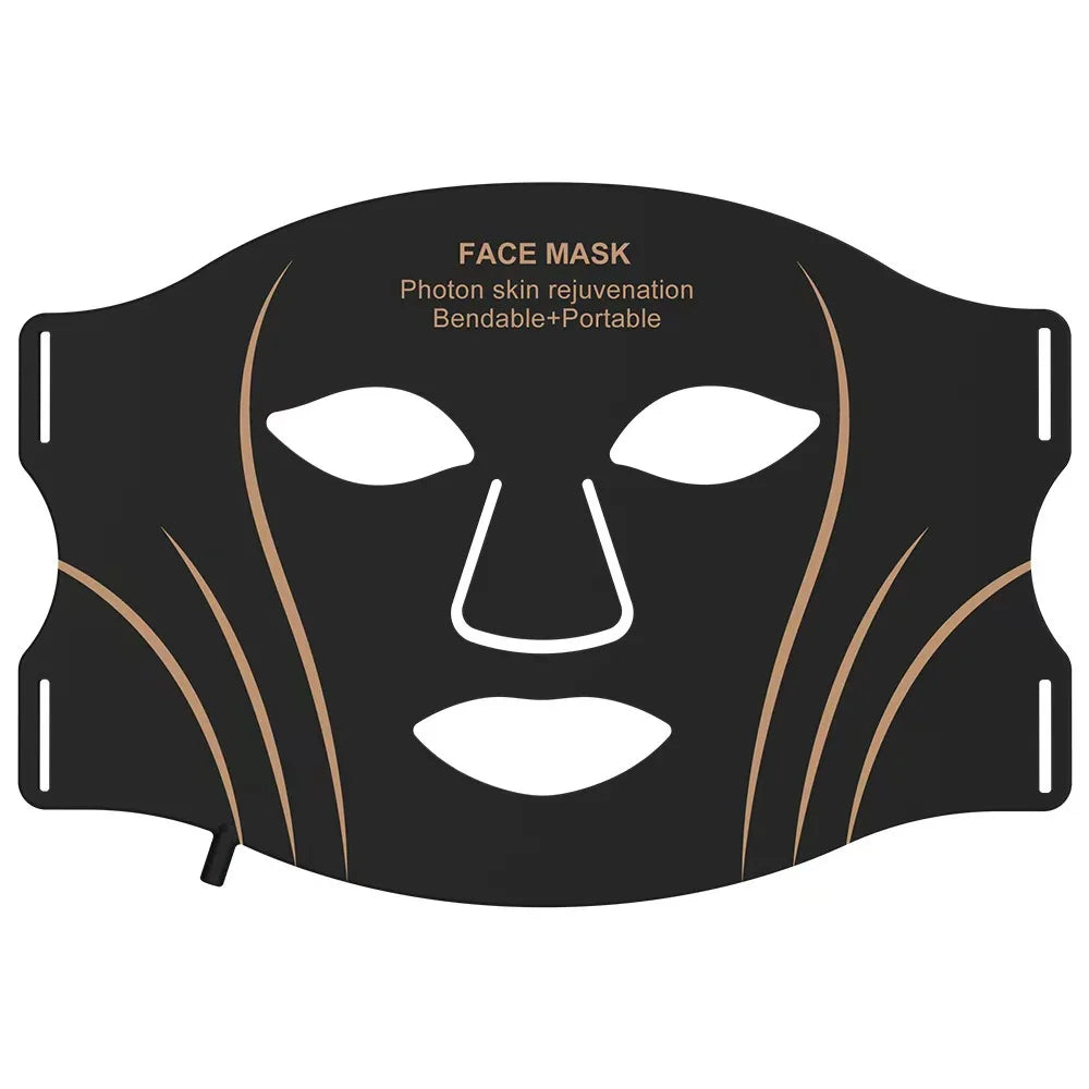 UBilli Wireless 7-Color LED Face & Neck Mask – Red Light Therapy, Anti-Aging Appearance, Home Use
