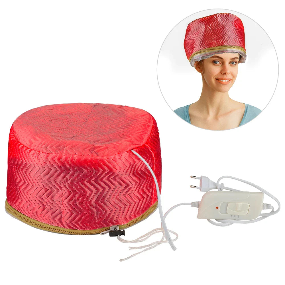 MIHJUSFDH Thermal Treatment Heating Electric Hair Cap – Adjustable Steamer Mask, Oil Cap, Home Hair Care