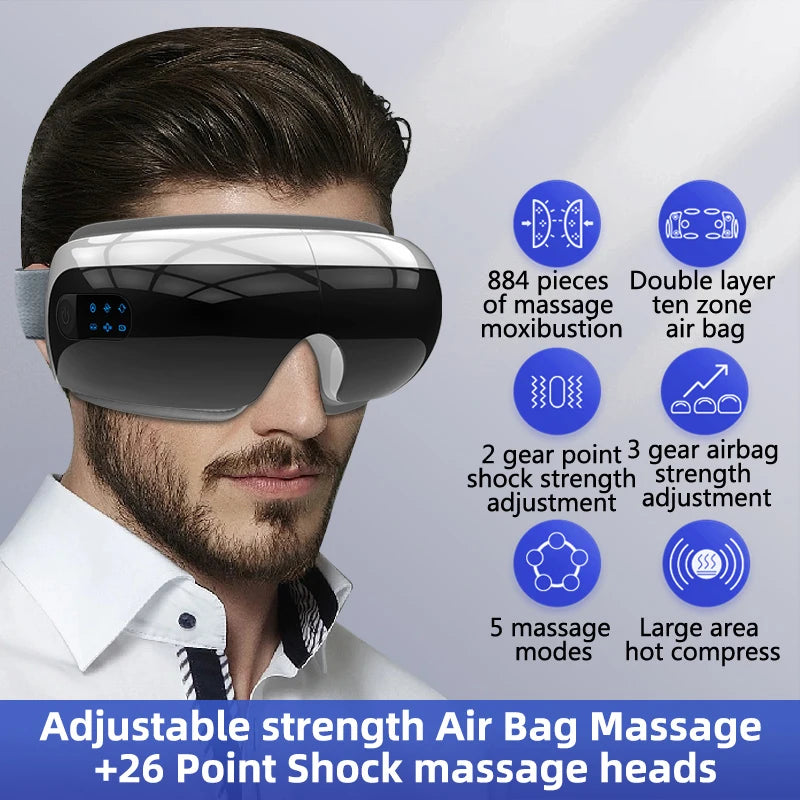 SMVP Electric Eye Massager with Air Bag Compression and Hot Compress for Relaxation
