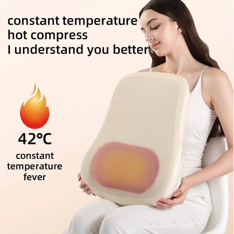 Selfika Cordless Lower Back Massager with Deep-Tissue Heat Therapy & Rechargeable Battery
