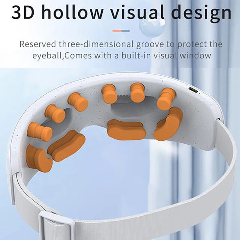 Electric Eye Acupoint Massager – Hot Compress, Bluetooth Music, Visual Design Relaxation Aid